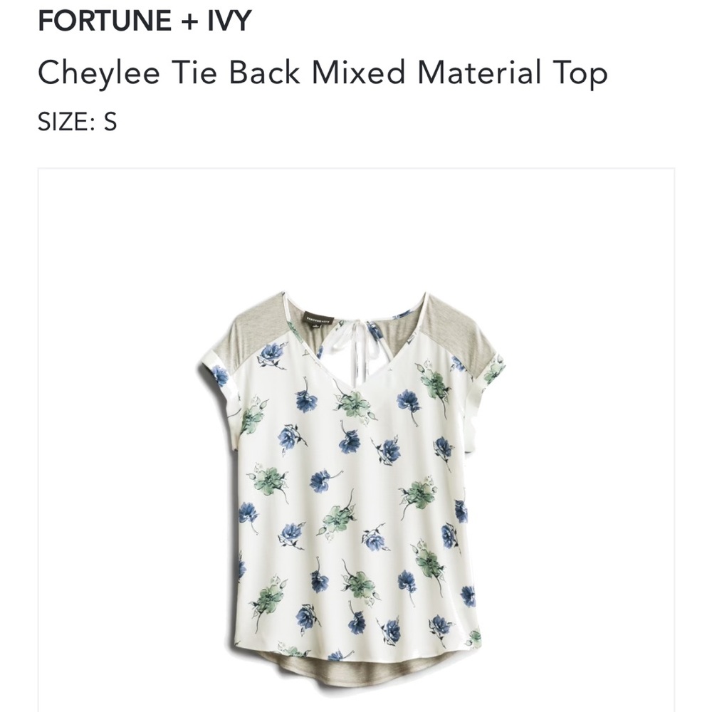 Floral Cheylee tie back top